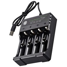 Durable USB 3.7V Battery Charger 4-Slots Rechargeable Lithium Battery Charger
