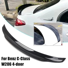 Rear Trunk Spoiler Wing Lip For Mercedes-Benz W206 2021-2023 Glossy PSM Style