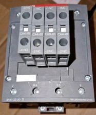 1x ABB AF80-22-00-13 CONTACTOR 4P  With Auxillary Contact Blocks 
