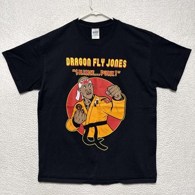 Vintage Y2K Dragon Fly Jones  Silence Punk  Martin Lawrence Black Tee Men s L