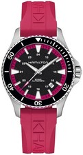 Orologio Hamilton Khaki Navy Scuba H82395330 Watch silicone Fucsia Automatico 40