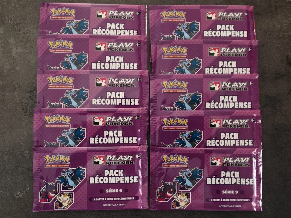 JCC Pokémon Lot De 10 Packs Récompense Série 9 Neufs Et Scellés. - Photo 1/1