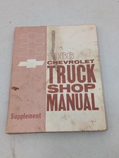Original Vintage 1966 Chevrolet Truck Shop Service Manual Supplement Used Oem