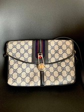 GUCCI Gucci GG pattern Sherry line Old Gucci shoulder bag