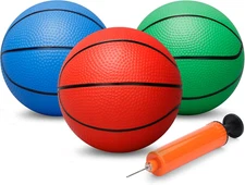 6" Mini Basketball Toy for Mini Pool Balls, Small Basketball for over the Door H
