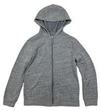 Cat and Jack Boys Fleece Zip-Up Sweatshirt Heather Gray L 10-12 EUC