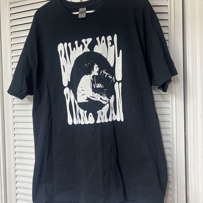 Piano Man Billy Joel Black XL T-Shirt Music Pop Rock Classic Y2K Gildan Tag