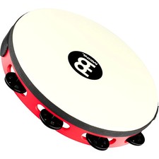 Meinl Touring Synthetic Head Wood Tambourine One Row Red