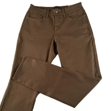 NYDJ Ami Mid Rise Skinny Jegging Jeans Women's Size 4 Fresh Brew Brown Lift Tuck