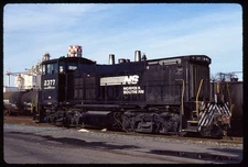 Original Rail Slide - NS Norfolk Southern 2377 Charlette NC 1-1-1993