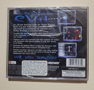 Mortal Kombat Mythologies: Sub Zero (Sony PlayStation 1, 1997) for