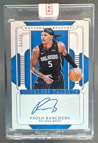 Paolo Banchero 2024 National Treasures Timeless Talents Signatures Auto 50/75