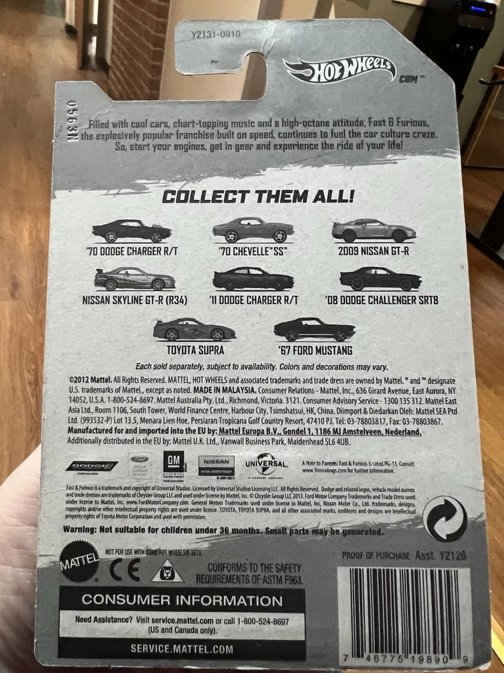 Nissan Skyline GT-R (R34) 2012 Fast & Furious raro alerón negro Foto 2 de 4