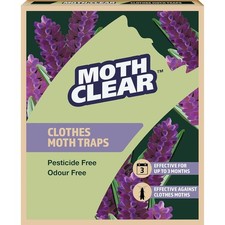 Moth Clear Clothes Moth Trap 2 Pack Pheromone Killer Sticky Pads 3 Month