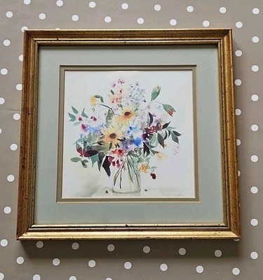 Celia Russell gerahmter Blumendruck WILD WOOD POSY - Landhaus Kern Galerie Wand