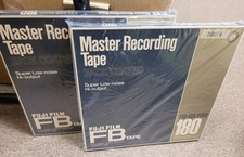 Two FUJI Master Rec Back Coated 180 Min Reel to Reel FB-151-1110 sealed Japan