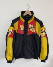 Scott Leather Nascar 1990's Vintage Bomber Racing Jacket Mens Large