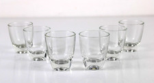 SET 6 BICCHIERINI da SHOT Liquore in Vetro trasparente FRANCE Vintage Whisky