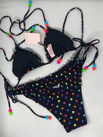 Agent Provocateur Sidnie Polka Dot Bikini Set AP3 Medium NWT