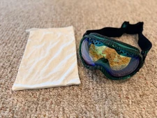 NEW ANON BY BURTON SOLACE SNOW GOGGLE BLACK GREEN STRIPE HI YELLOW LENS BAG