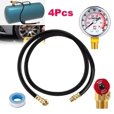 Air Tank Valve Kit with Gauge Air Tank Repair Kit with Pressure Gauge Free Ship