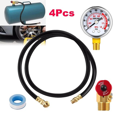 #ad #ad Air Tank Valve Kit with Gauge Air Tank Repair Kit with Pressure Gauge Free Ship $17.77