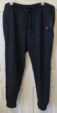 NWOT Men's Fleece Jogger Sweatpants - U.S. Polo Assn. - Black - XL