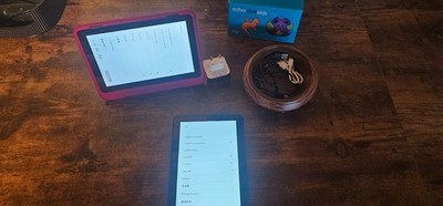 2x Amazon Fire HD 8 Kids Tablets  + Echo Dot Kids