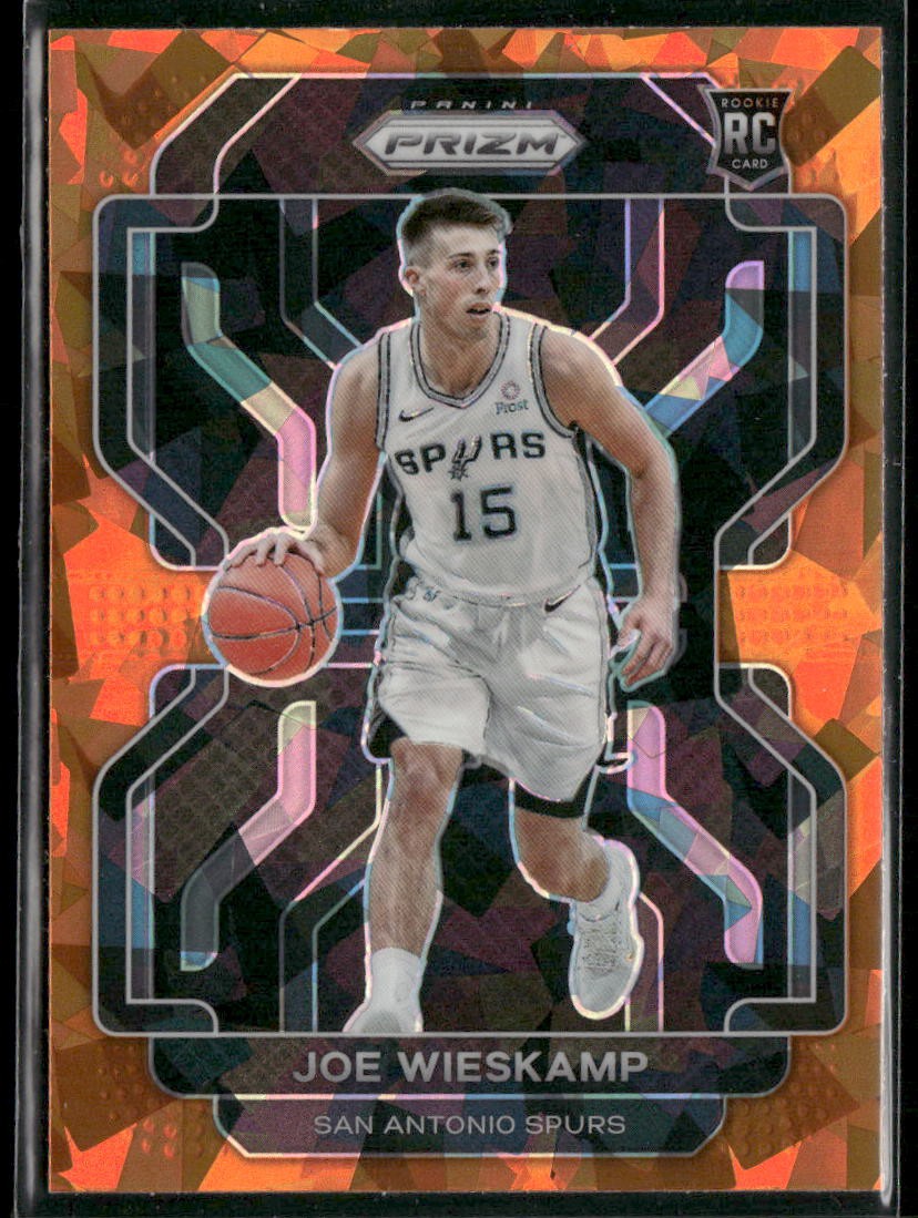 Joe Wieskamp 2021-22 Panini Prizm #322 RC #322 Orange Ice Prizm Spurs