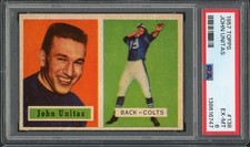 1957 Topps John ( Johnny ) Unitas ROOKIE #138 PSA 6 EX-MT! JUST GRADED!