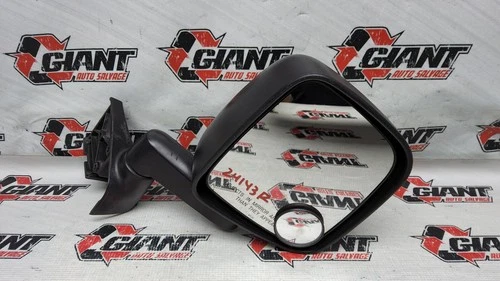 03 04 05 06 JEEP WRANGLER RIGHT DOOR MIRROR PASSENGER SIDE MANUAL BLACK 