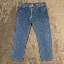 Vintage Levi's Jeans Mens 38x36 Blue 501 Original Fit Button Fly Made in USA 94'