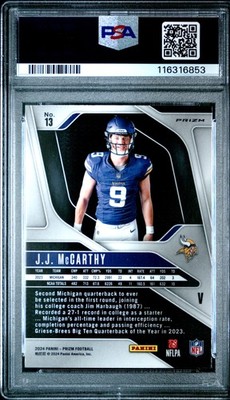 2024 Panini Prizm - Rookie Variations J.J. McCarthy #13 No