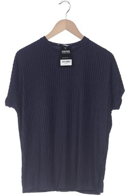 MANGO T-Shirt Damen Shirt Kurzärmliges Oberteil Gr. 2XS Marineblau #54cl0ut