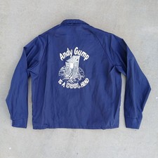 Vintage Andy Gump Blue XL Windbreaker Swingster Made In USA