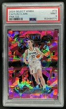 2024 Panini Select WNBA Caitlin Clark Pink Ice Prizm RC Concourse #72 PSA 9