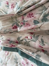 Laura Ashley Rosamund Interlined Pinch Pleat Curtains With A Leading Edge.