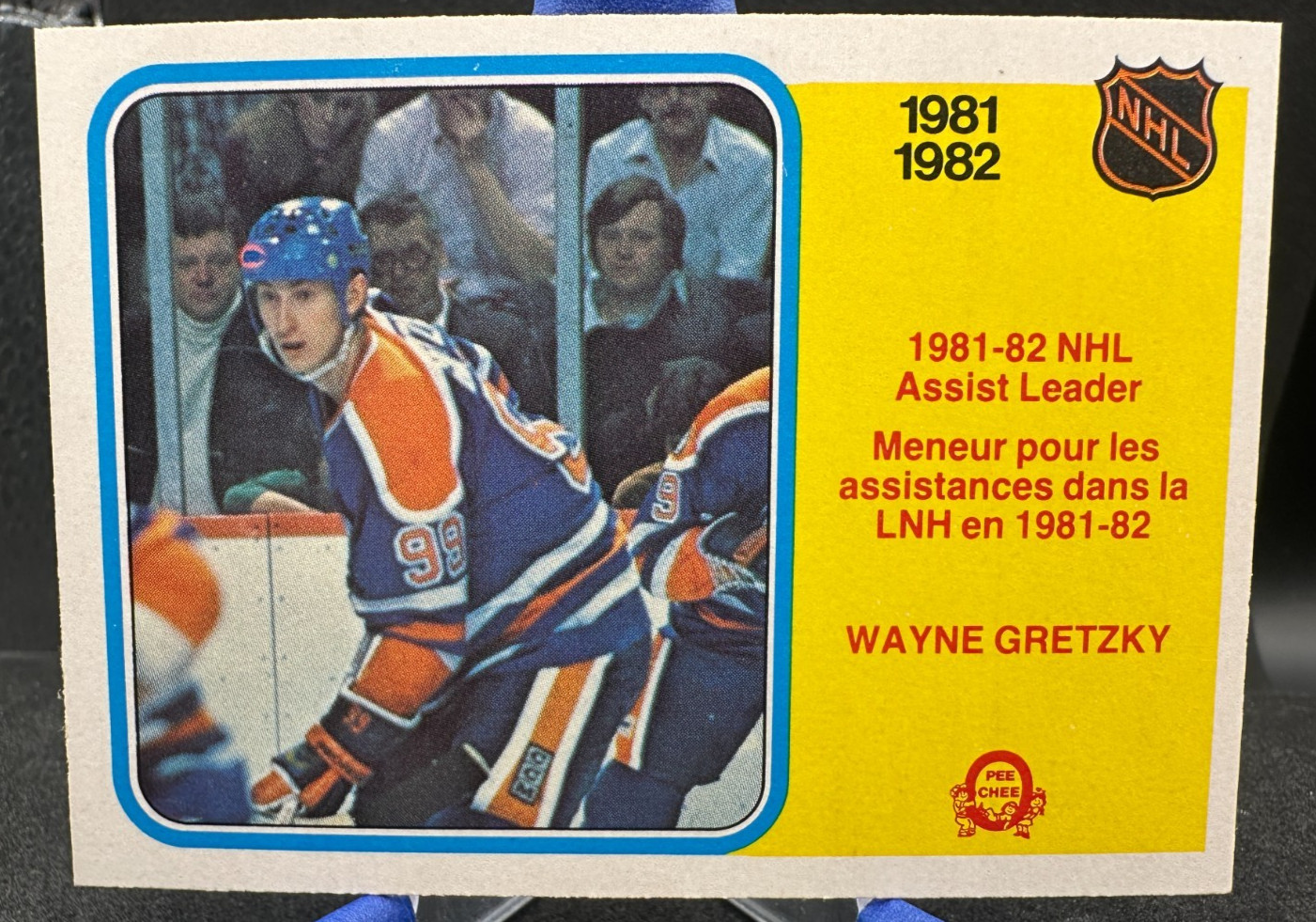 1982-83 OPC O-Pee-Chee Wayne Gretzky #240 NHL Assist Leader Oilers