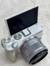 Canon Mirrorless SLR Camera EOS M3 Lens Kit White EF-M15-45mm White