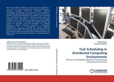 Jeffrey Elcock (u. a.) | Task Scheduling in Distributed Computing Environments