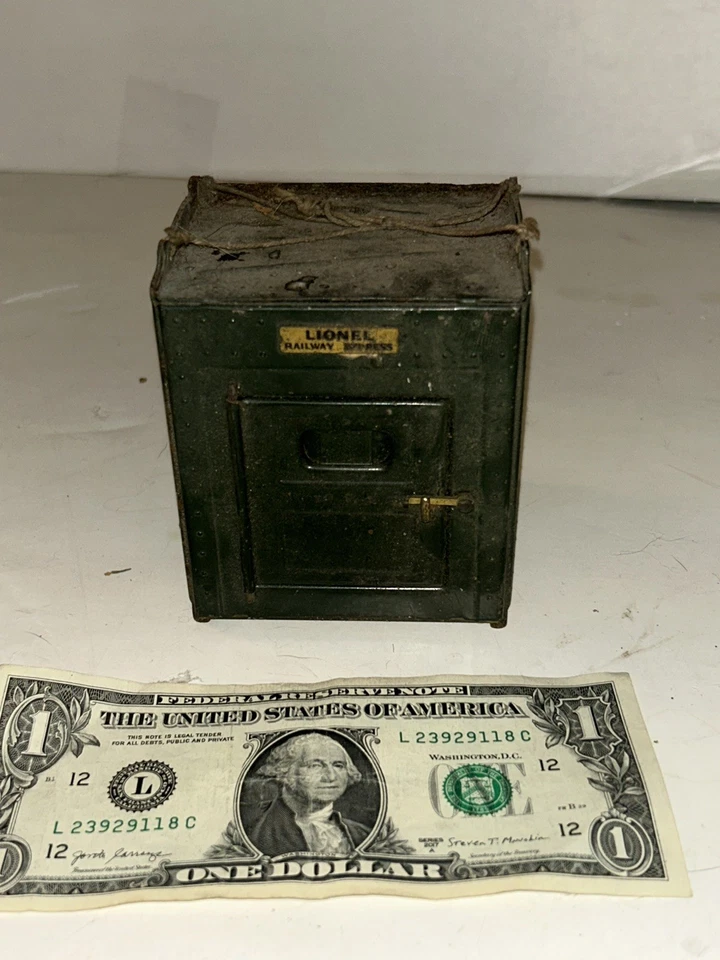 Vintage 100%~ ORIGINAL Lionel Prewar #205 Toy Metal Freight Container & Chains - Image 3 of 4