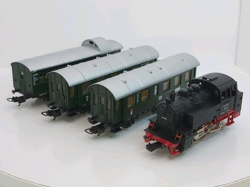 Lima Spur HO 109726 DB Tank Personen Set 0-6-0 DB 80005 Tanklok, 3 Wagen | Condition: Used