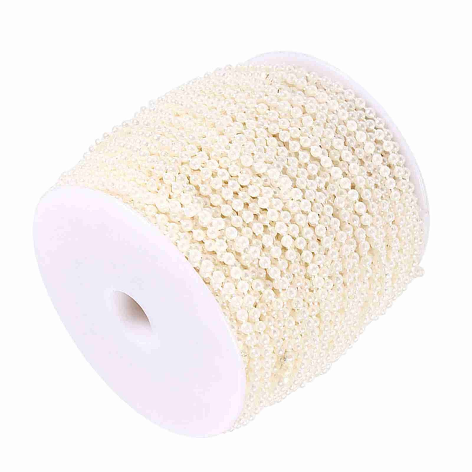 50M Roll 3mm Fishing Line Pearls String Beads Chain Garland Wedding Decora KRI✈️