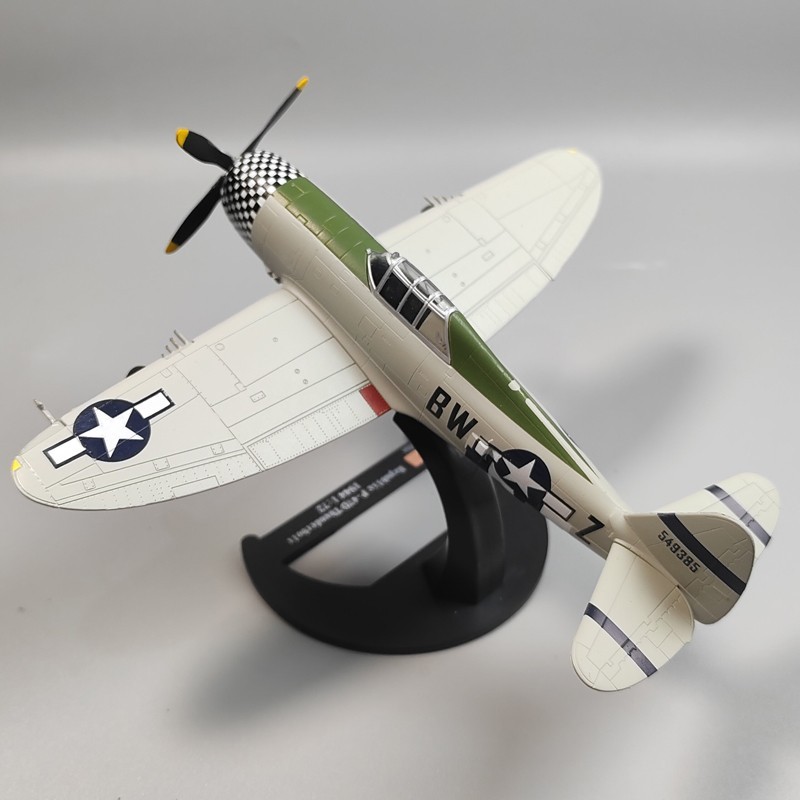 1:72 WWII Republic P-47D Thunderbolt Fighter Modelo Diecast Colección Militar