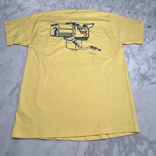 Vintage KPHO TV 5 XL T Shirt Production Crew Single Stitch JC Penney Pocket - 第 4/10 張圖片