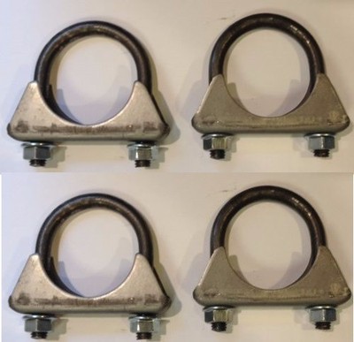 1-7/8'' Heavy Duty Muffler Clamp - SET OF 4 - GM Style - 3/8 U BOLT - MADE IN USA