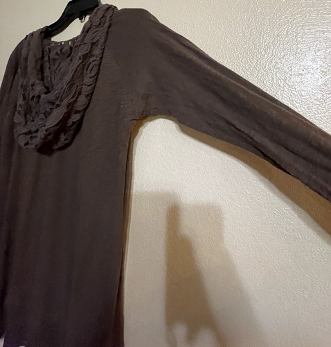 Panhandle Slim M Jersey Embroidered Hoodie Top Lace Hood/pocket Lightweight - Picture 8 of 11