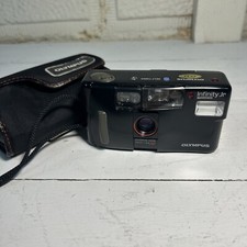 Olympus Infinity Jr. 35mm Point  Shoot Film Camera / Powers On For Parts