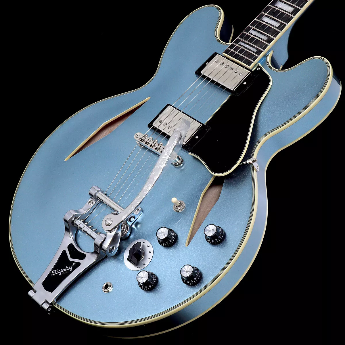 Epiphone Shinichi Ubukata ES Custom Bigsby ver. Pelham Blue with hard  case