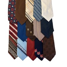 15 pc Vtg 70's DISCO Necktie LOT MoD RETRO Wide SOLID GEOMETRIC STRIPE Neck Ties
